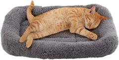 Comfortable cat bed 10 "x 15" pet bed with pillows around, suitable for small dogs and cats