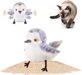 Vivid sandpiper chirping, rechargeable touch activated kitten toy interactive cat sports toy suitable for all breeds of cats