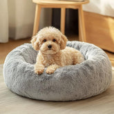 Bed for puppies and indoor cats -20 inch donut washable cat bed