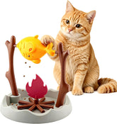Cat slow feeding device, interactive foraging cat puzzle fish toy | Cats and kittens are nutritious