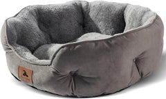 Puppy bed, indoor cat bed, pet bed for puppies and kittens, gray, 20 inches