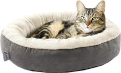 Cabin circular donut cat and dog bed, 20 inch cat and dog bed