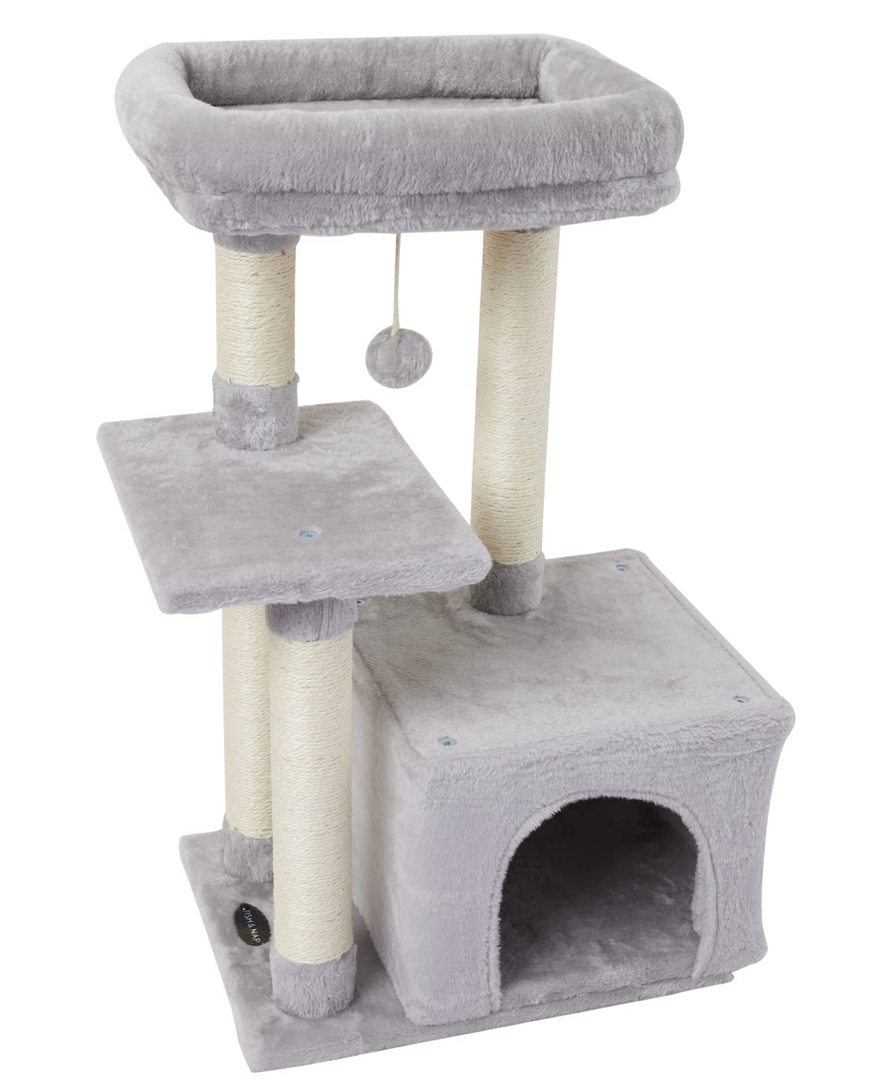 Cute cat tree, kitten, cat tower, indoor cat apartment, sisal, scratch pole, jumping platform, cat furniture
