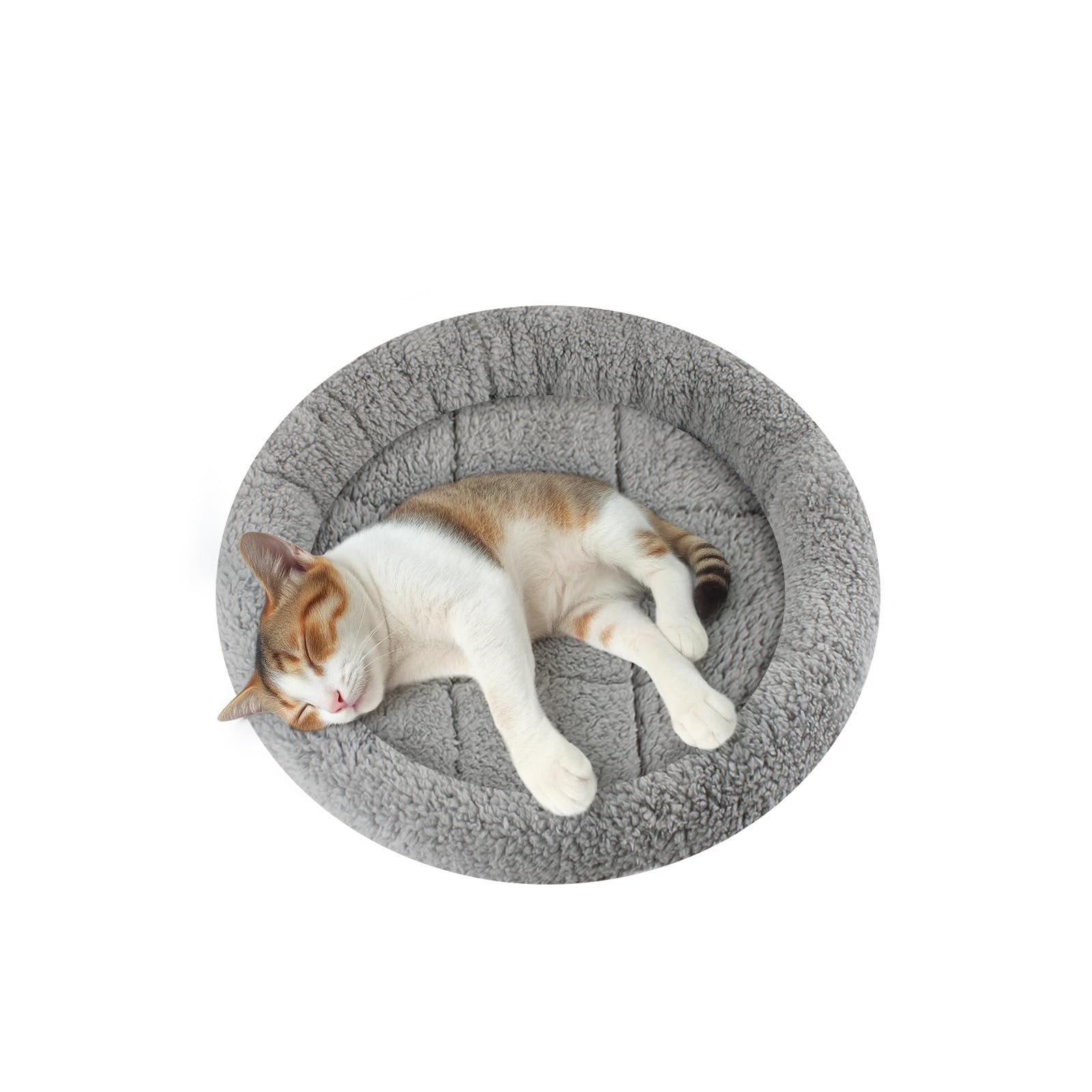 Comfortable cat bed 10 "x 15" pet bed with pillows around, suitable for small dogs and cats
