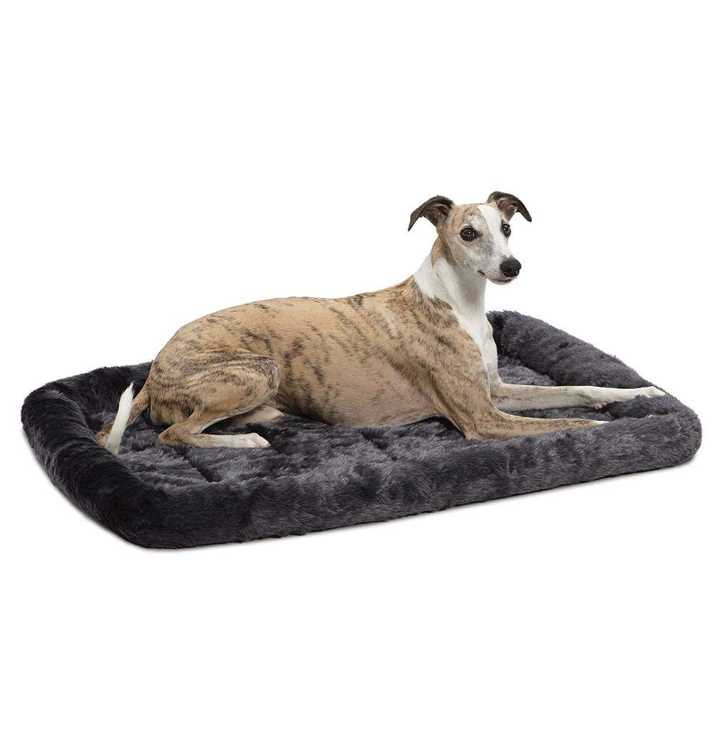 XS Dog Bed - Grey faux fur pad, super soft, suitable for kittens