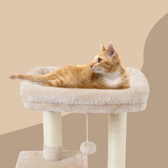 Cute cat tree, kitten, cat tower, indoor cat apartment, sisal, scratch pole, jumping platform, cat furniture