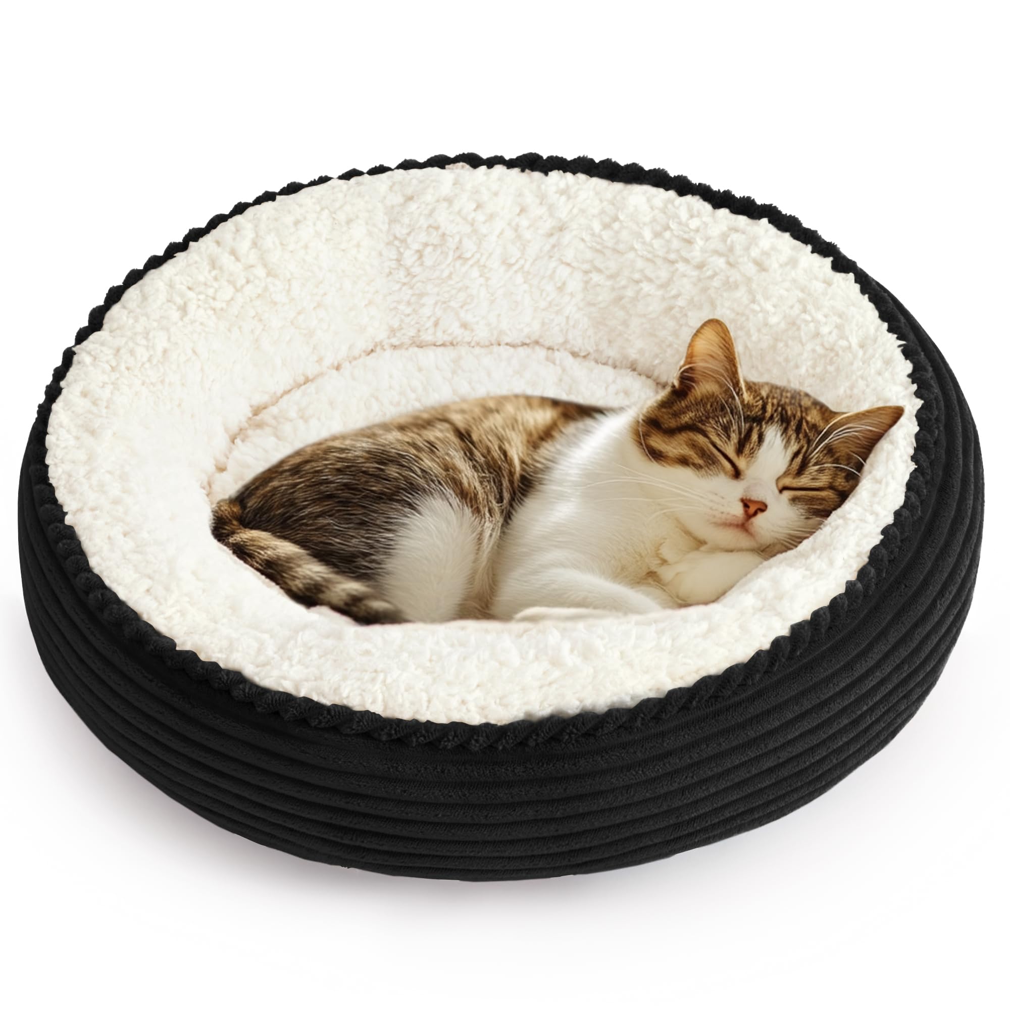 Cabin circular donut cat and dog bed, 20 inch cat and dog bed
