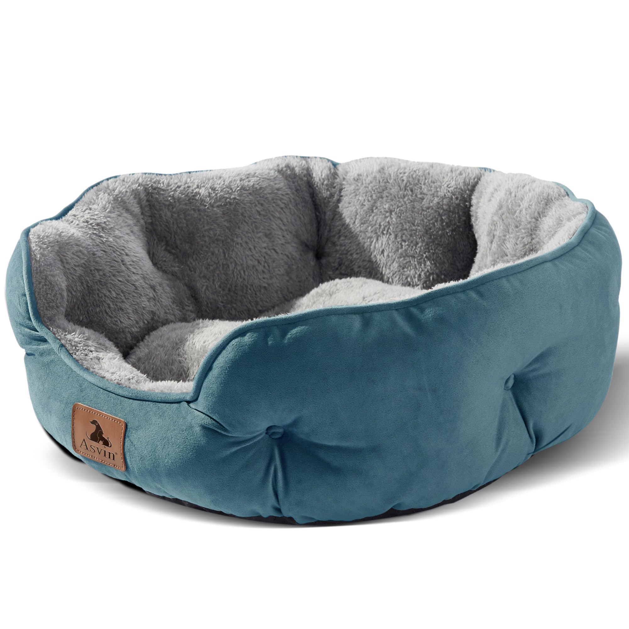 Puppy bed, indoor cat bed, pet bed for puppies and kittens, gray, 20 inches