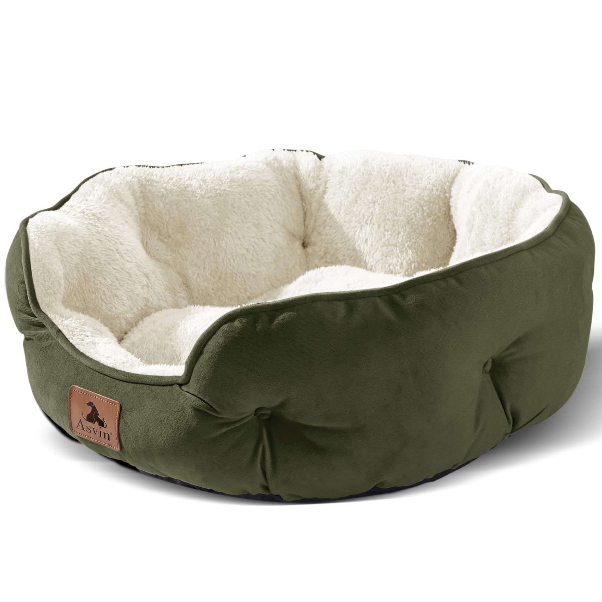 Puppy bed, indoor cat bed, pet bed for puppies and kittens, gray, 20 inches
