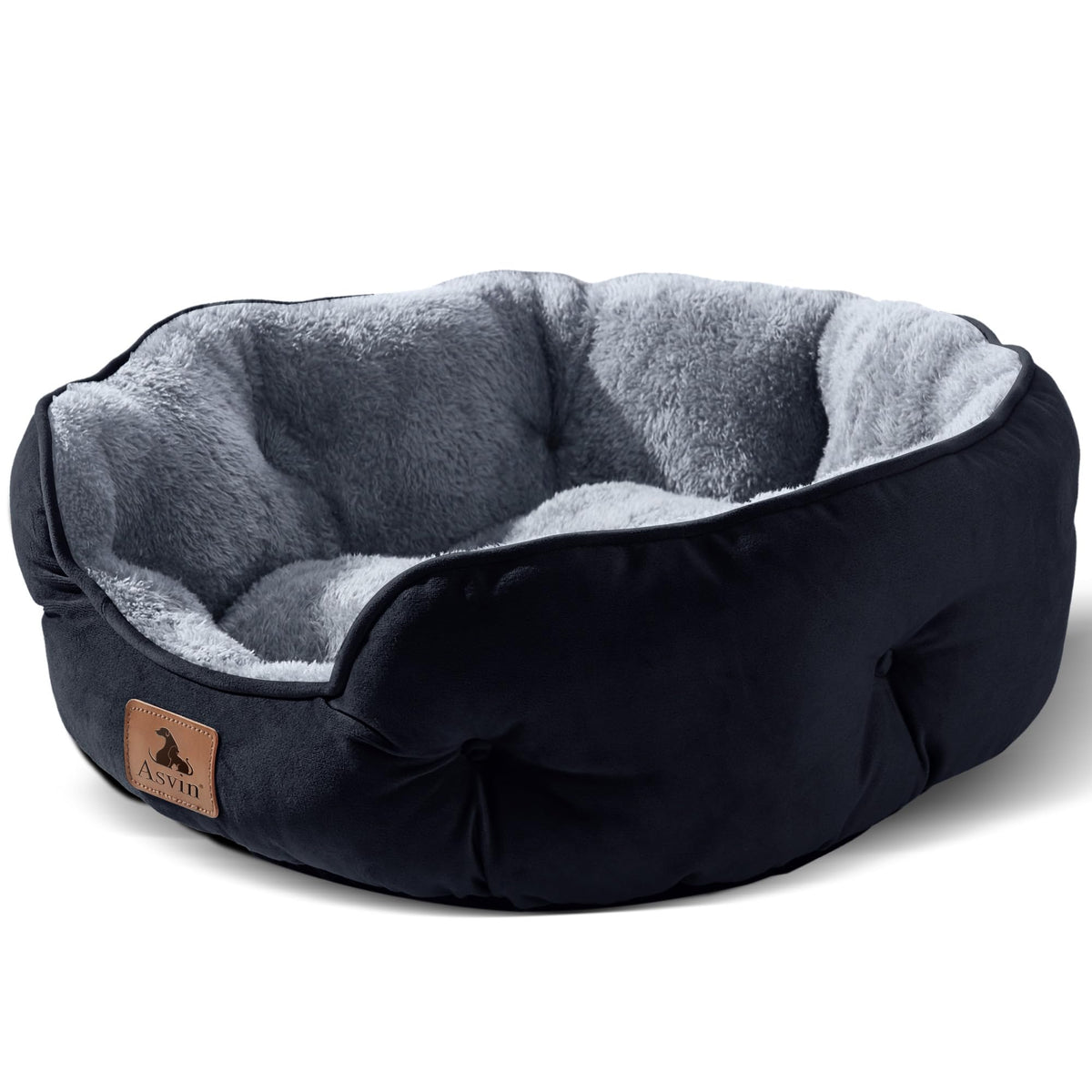 Puppy bed, indoor cat bed, pet bed for puppies and kittens, gray, 20 inches