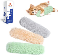 Cat Toy Pillow, 3-Piece Set, Soft and Durable Wrinkle Sound, Built in Catnip to Promote Kitten Movement
