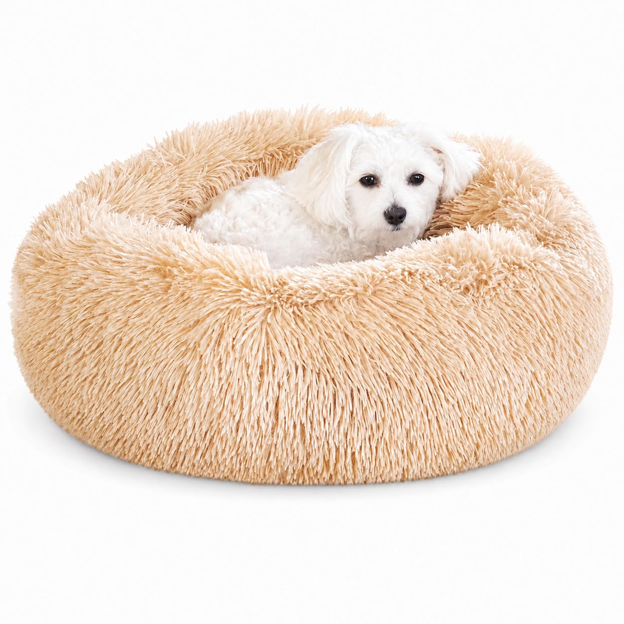 Washable puppy bed - Suitable for correcting small to large cats with soft plush pet beds - Navy gray 20 inches