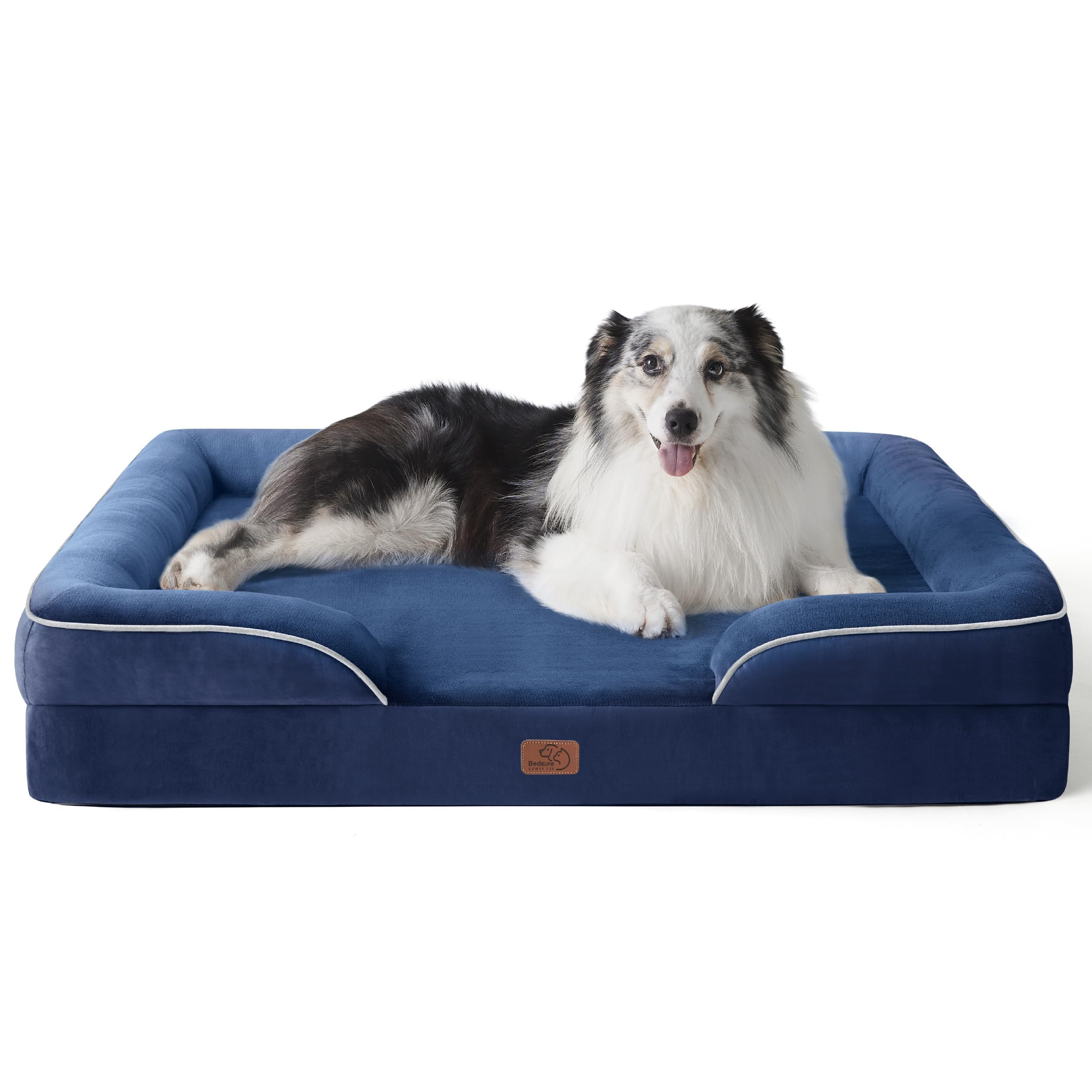 Orthopedic dog bed medium-sized dog - washable small and medium-sized dog cat bed waterproof, comfortable cat sofa, gray, 28 inches