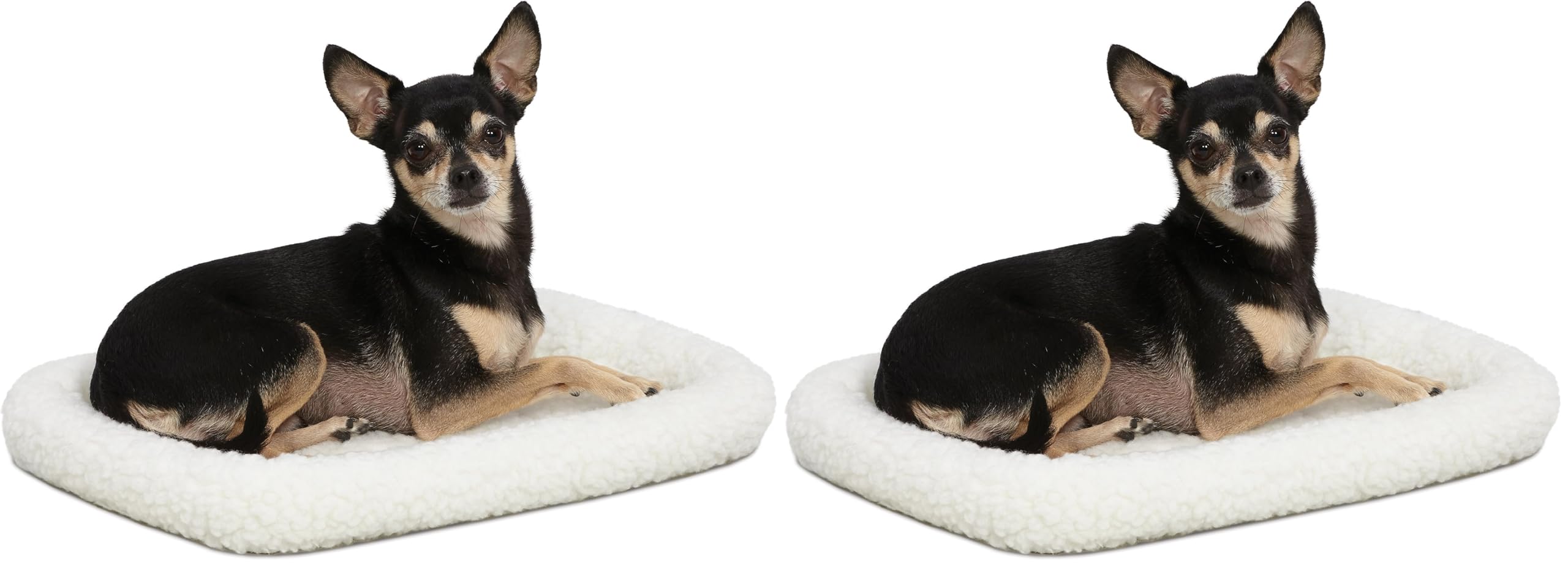 XS Dog Bed - Grey faux fur pad, super soft, suitable for kittens