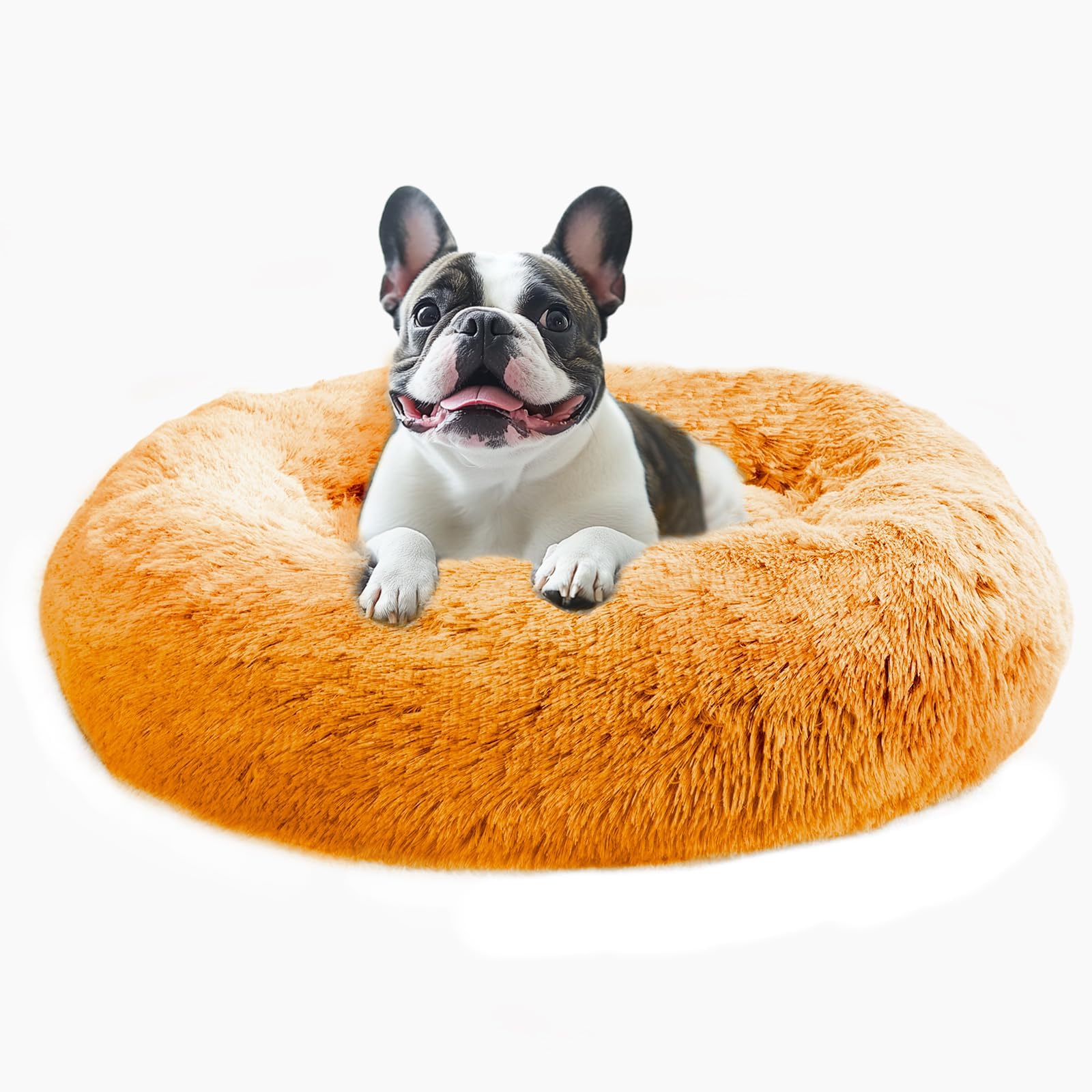 Bed for puppies and indoor cats -20 inch donut washable cat bed