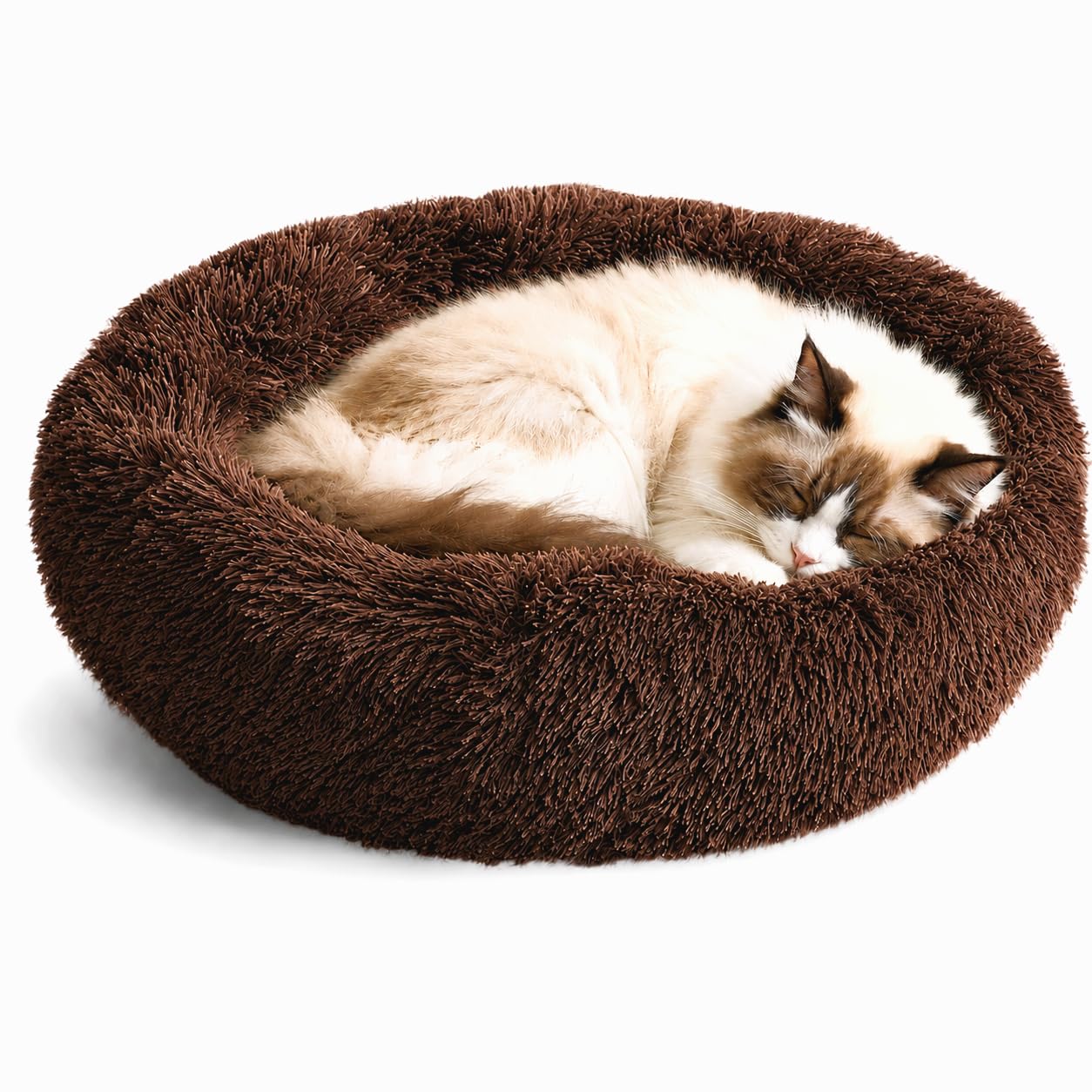 Washable puppy bed - Suitable for correcting small to large cats with soft plush pet beds - Navy gray 20 inches