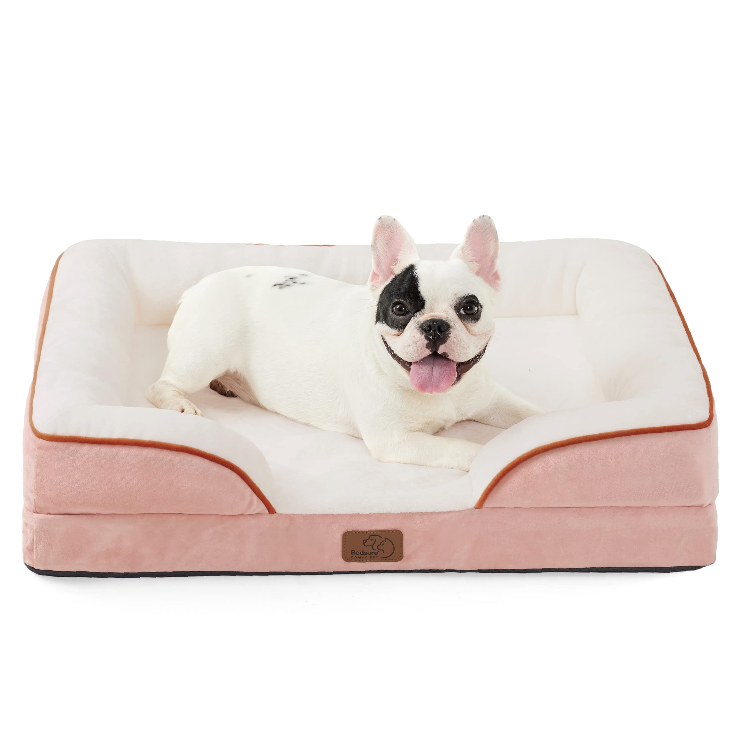 Orthopedic dog bed medium-sized dog - washable small and medium-sized dog cat bed waterproof, comfortable cat sofa, gray, 28 inches