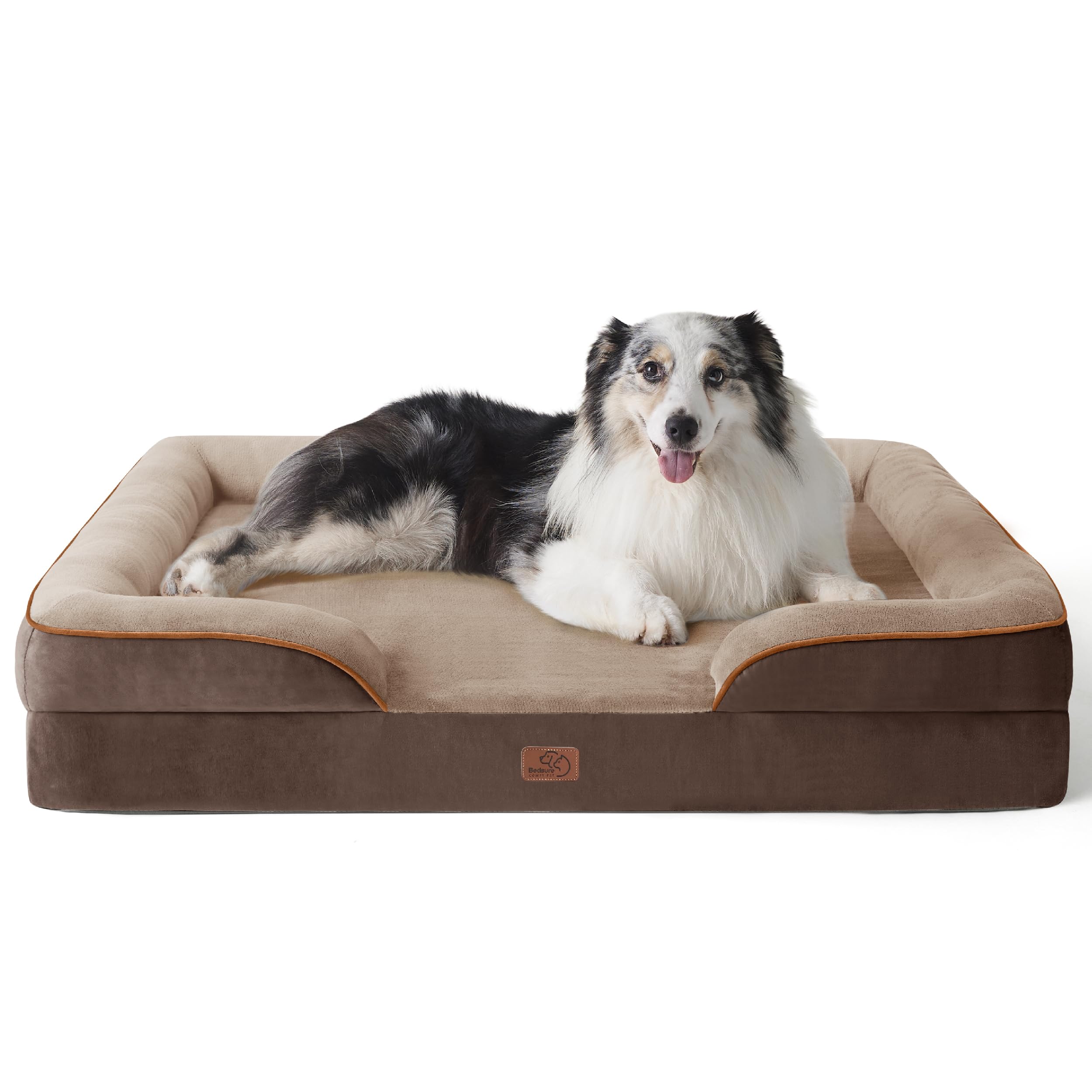 Orthopedic dog bed medium-sized dog - washable small and medium-sized dog cat bed waterproof, comfortable cat sofa, gray, 28 inches