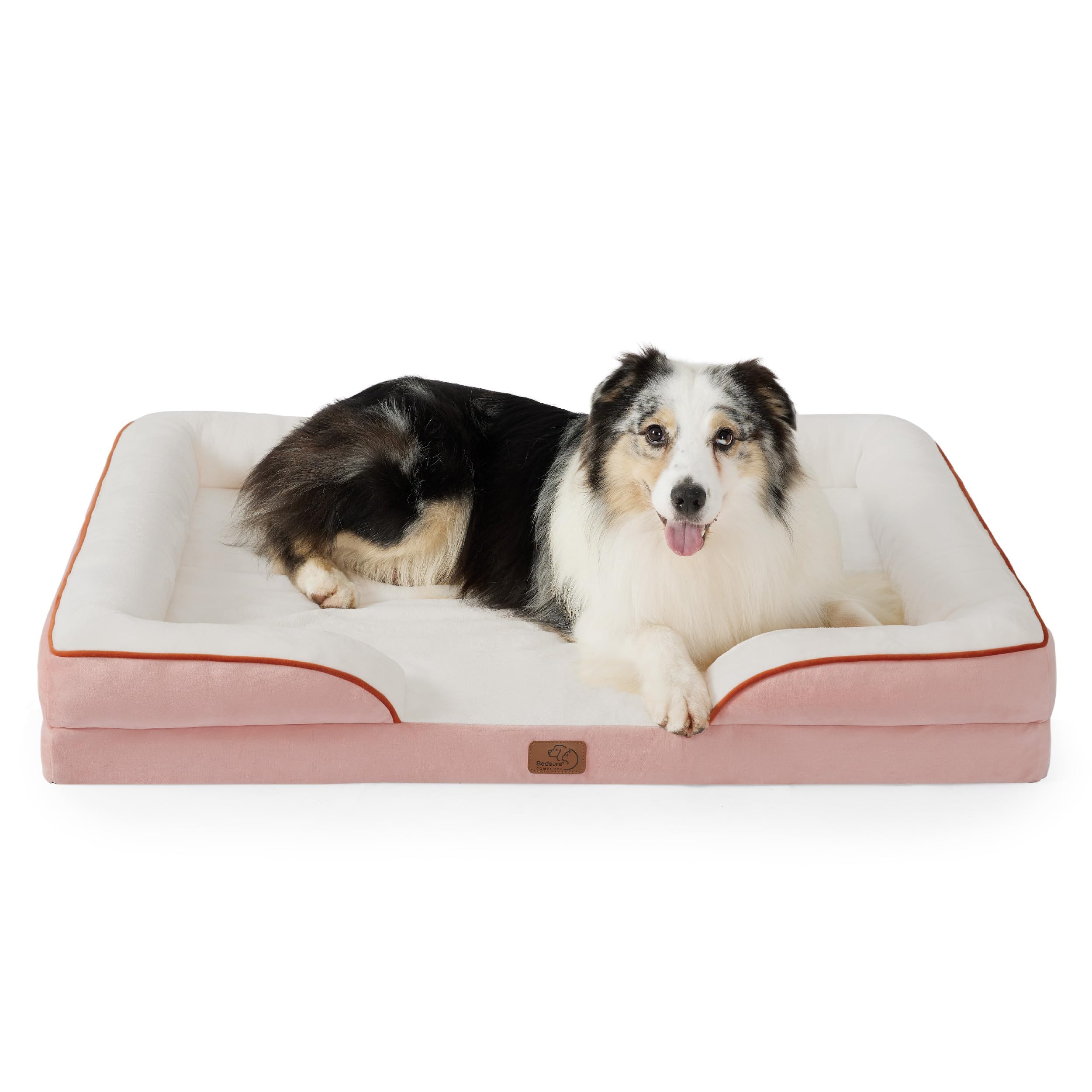 Orthopedic dog bed medium-sized dog - washable small and medium-sized dog cat bed waterproof, comfortable cat sofa, gray, 28 inches