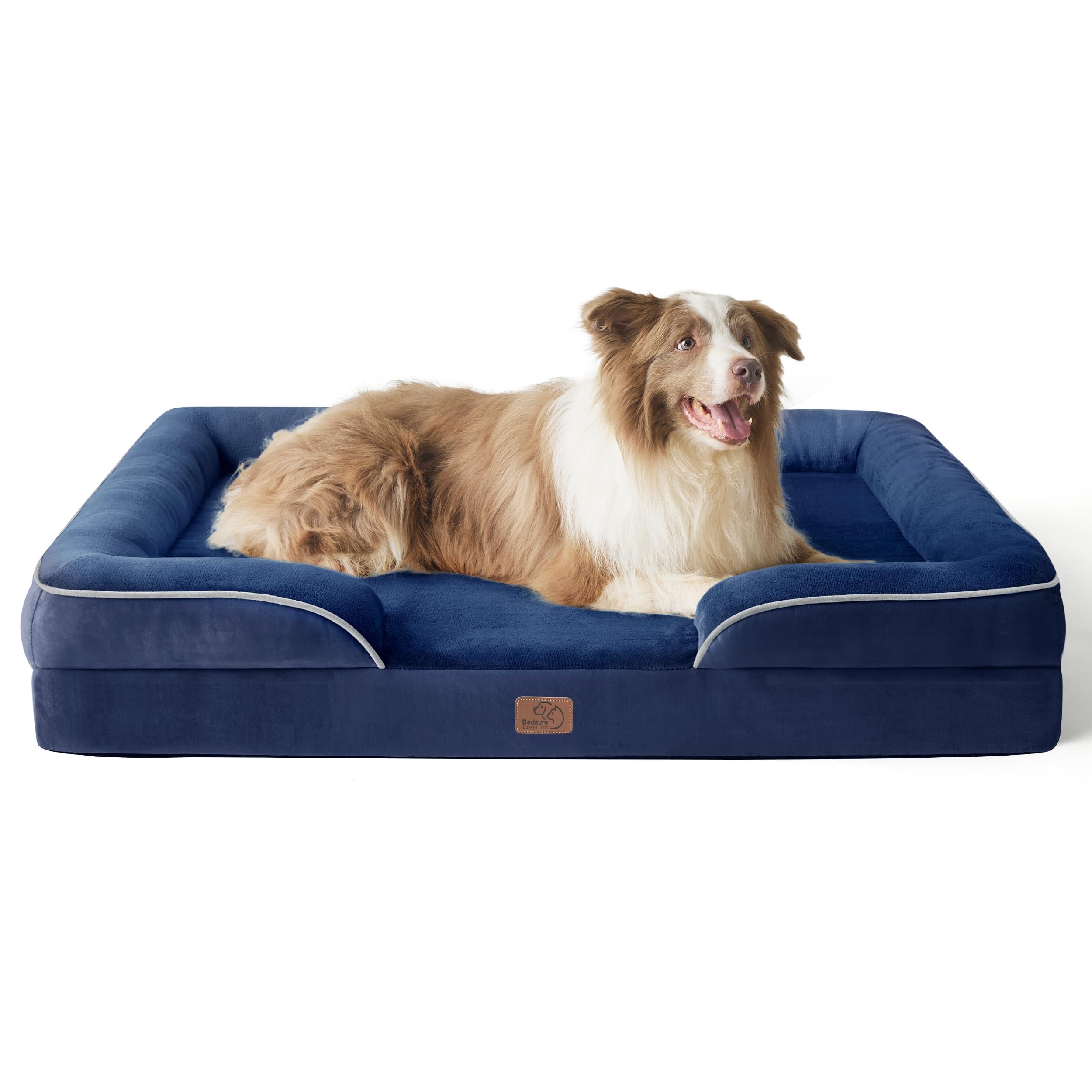 Orthopedic dog bed medium-sized dog - washable small and medium-sized dog cat bed waterproof, comfortable cat sofa, gray, 28 inches
