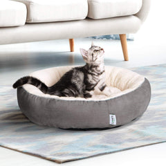 Cabin circular donut cat and dog bed, 20 inch cat and dog bed