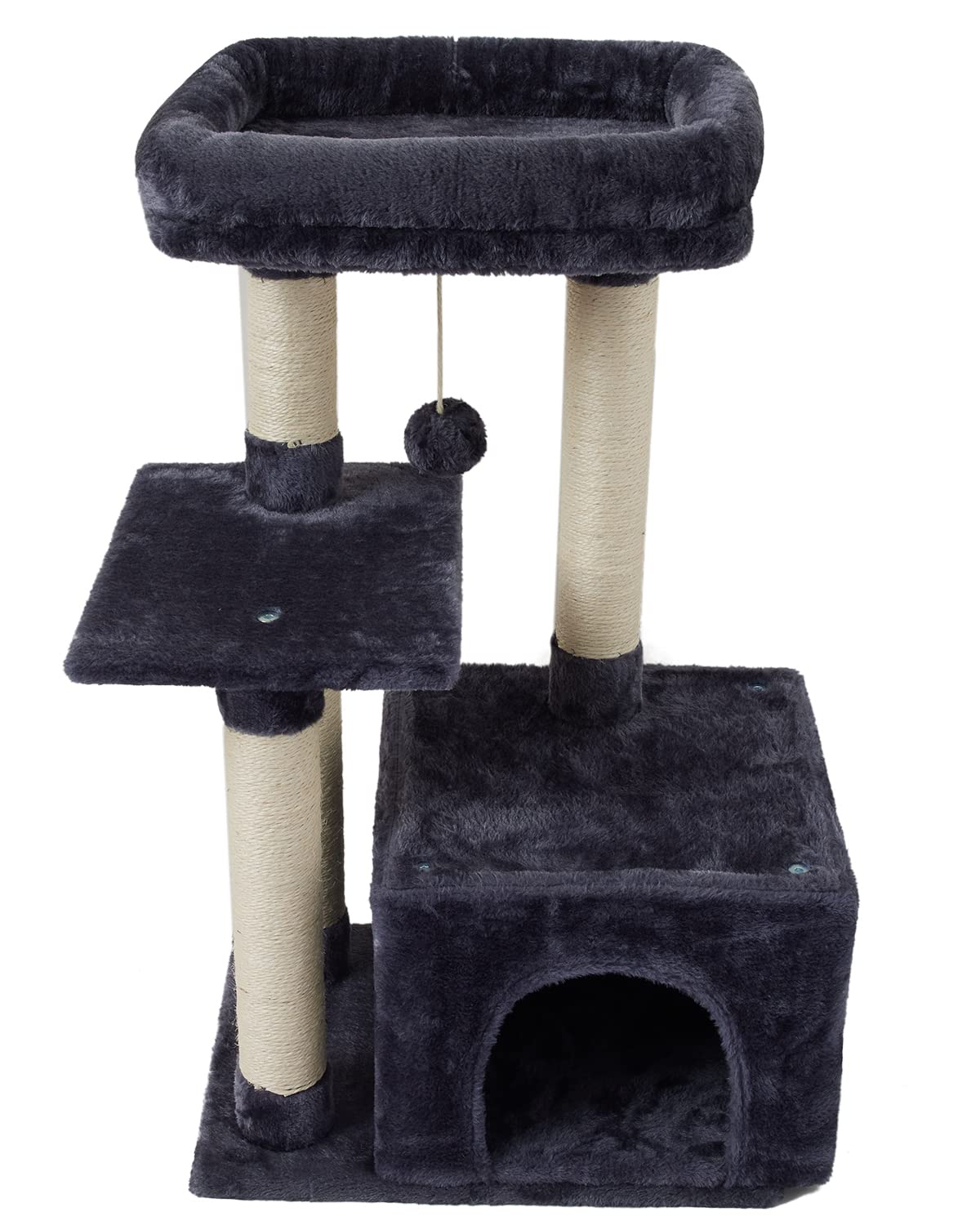 Cute cat tree, kitten, cat tower, indoor cat apartment, sisal, scratch pole, jumping platform, cat furniture