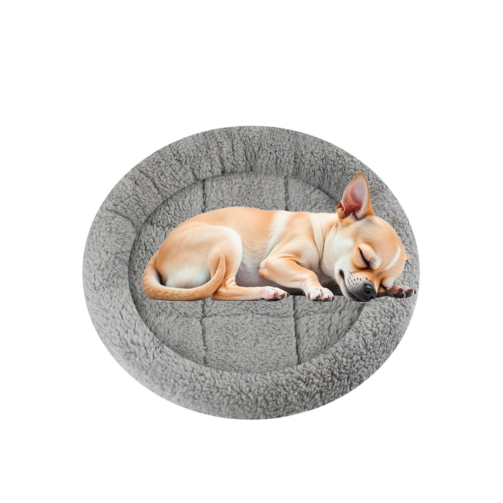 Comfortable cat bed 10 "x 15" pet bed with pillows around, suitable for small dogs and cats