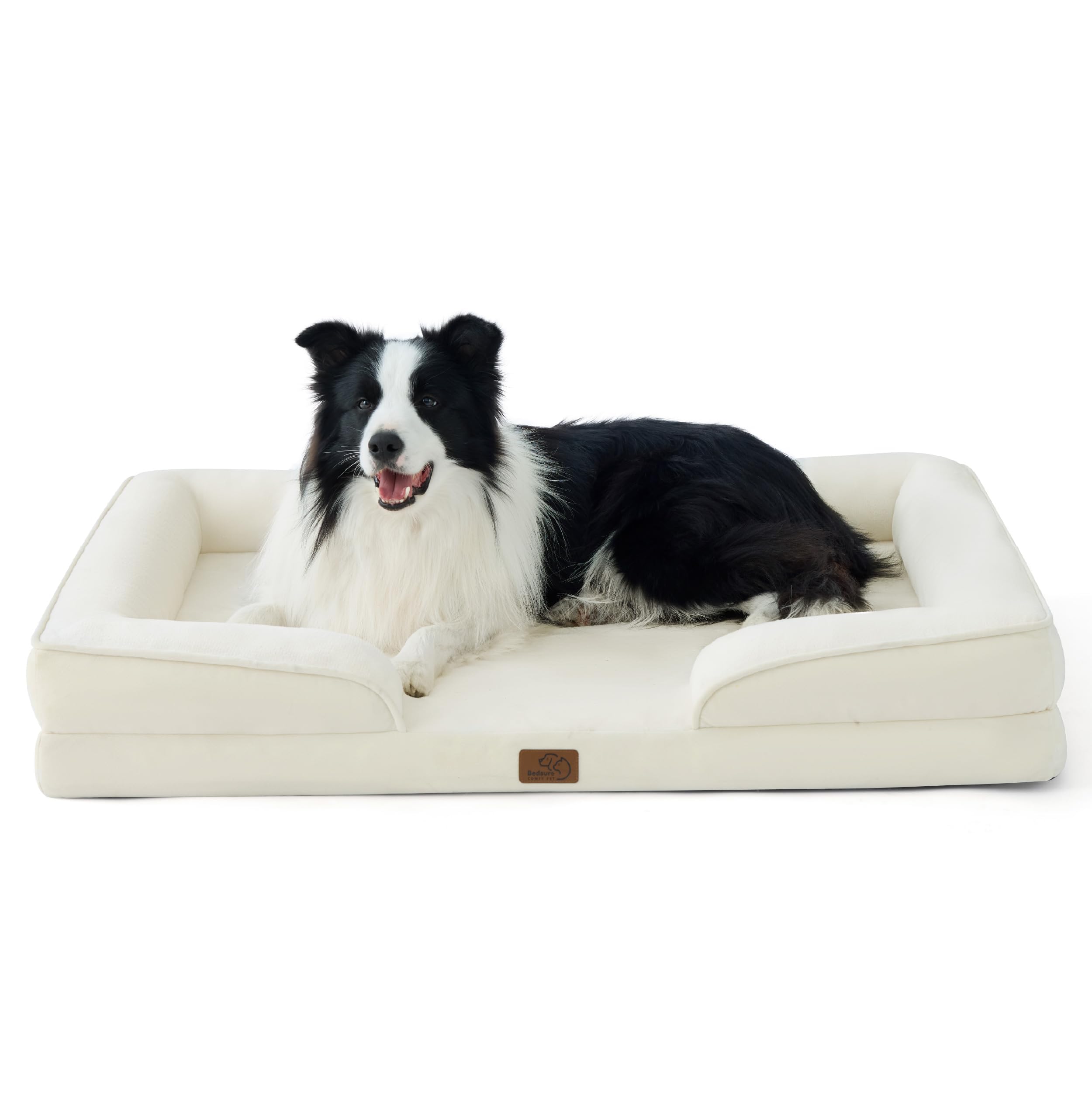 Orthopedic dog bed medium-sized dog - washable small and medium-sized dog cat bed waterproof, comfortable cat sofa, gray, 28 inches
