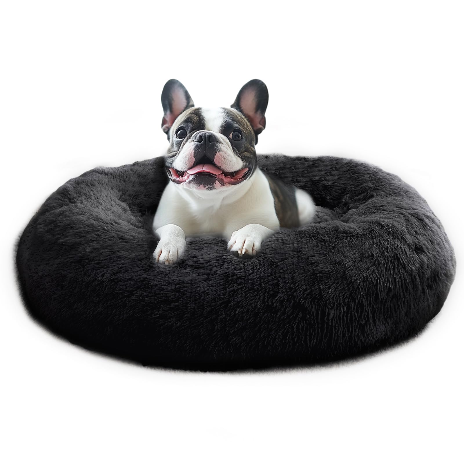 Bed for puppies and indoor cats -20 inch donut washable cat bed