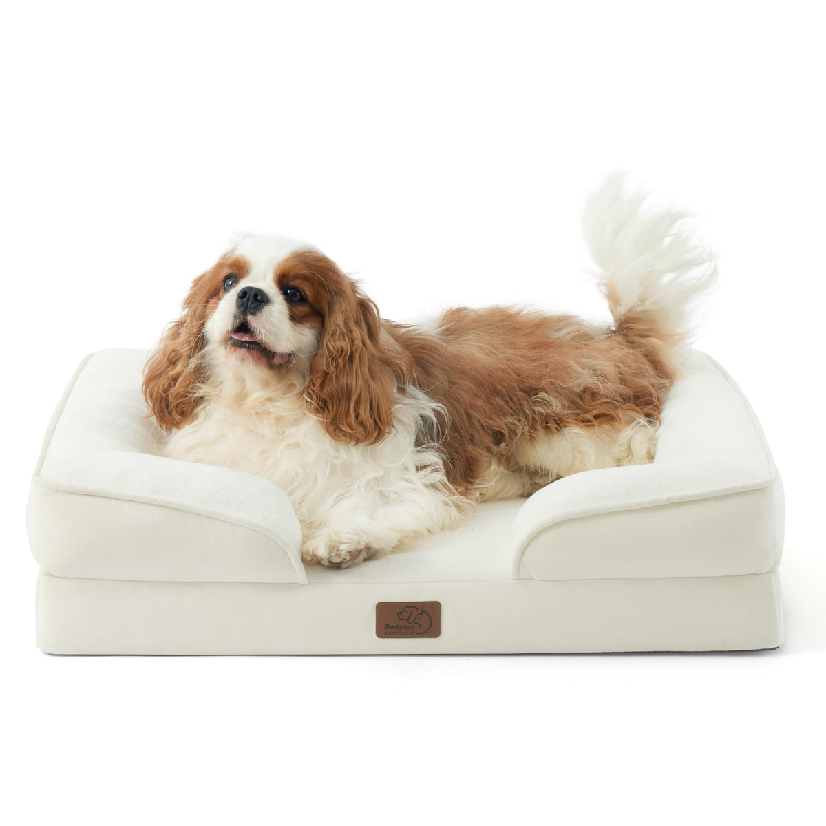 Orthopedic dog bed medium-sized dog - washable small and medium-sized dog cat bed waterproof, comfortable cat sofa, gray, 28 inches