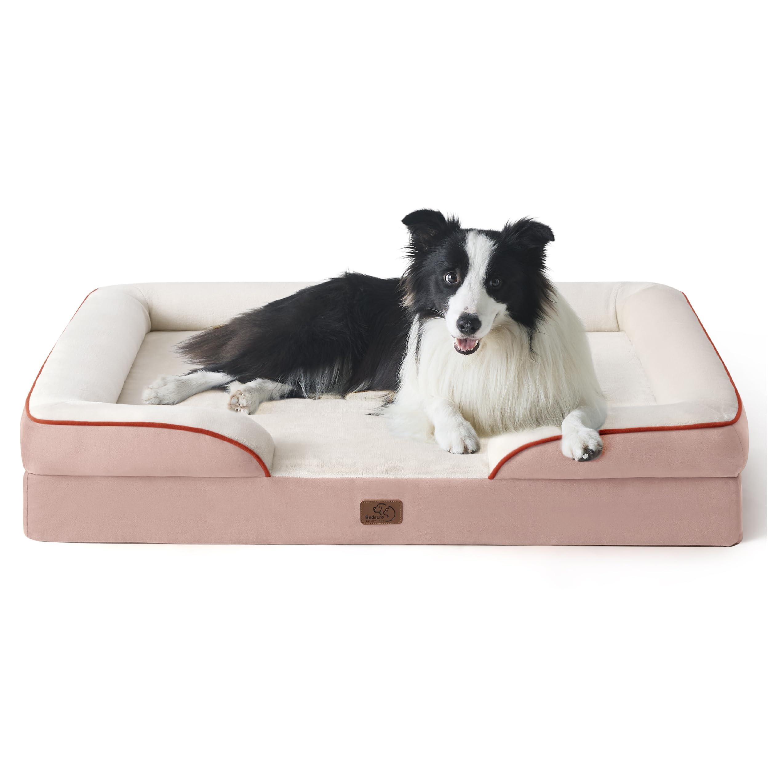 Orthopedic dog bed medium-sized dog - washable small and medium-sized dog cat bed waterproof, comfortable cat sofa, gray, 28 inches