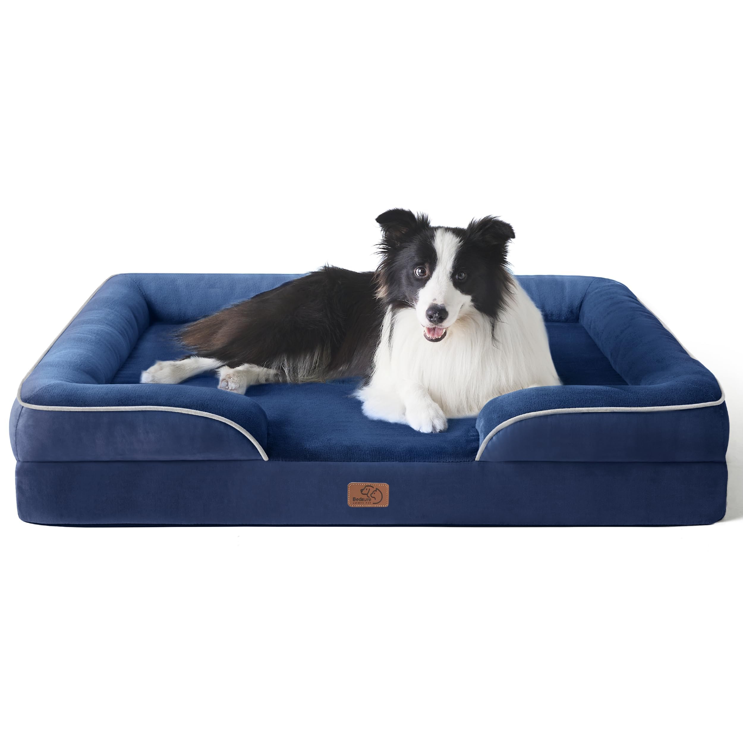 Orthopedic dog bed medium-sized dog - washable small and medium-sized dog cat bed waterproof, comfortable cat sofa, gray, 28 inches