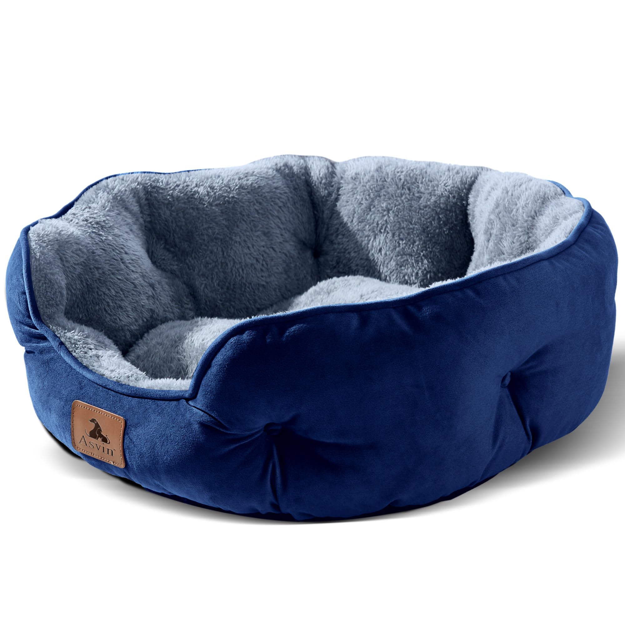 Puppy bed, indoor cat bed, pet bed for puppies and kittens, gray, 20 inches