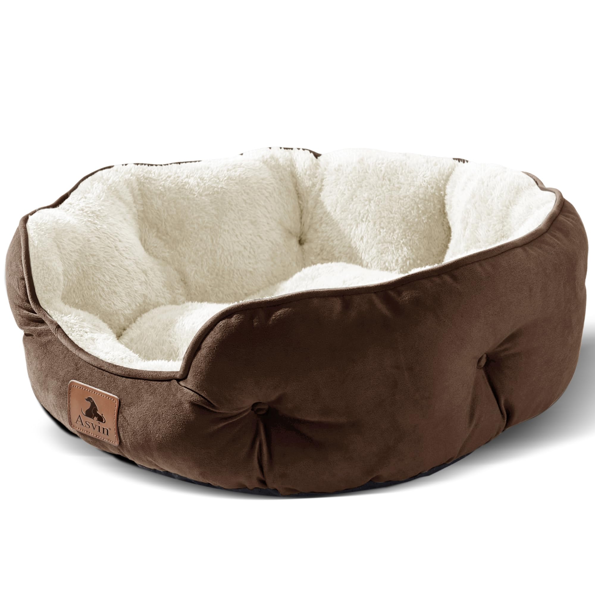 Puppy bed, indoor cat bed, pet bed for puppies and kittens, gray, 20 inches