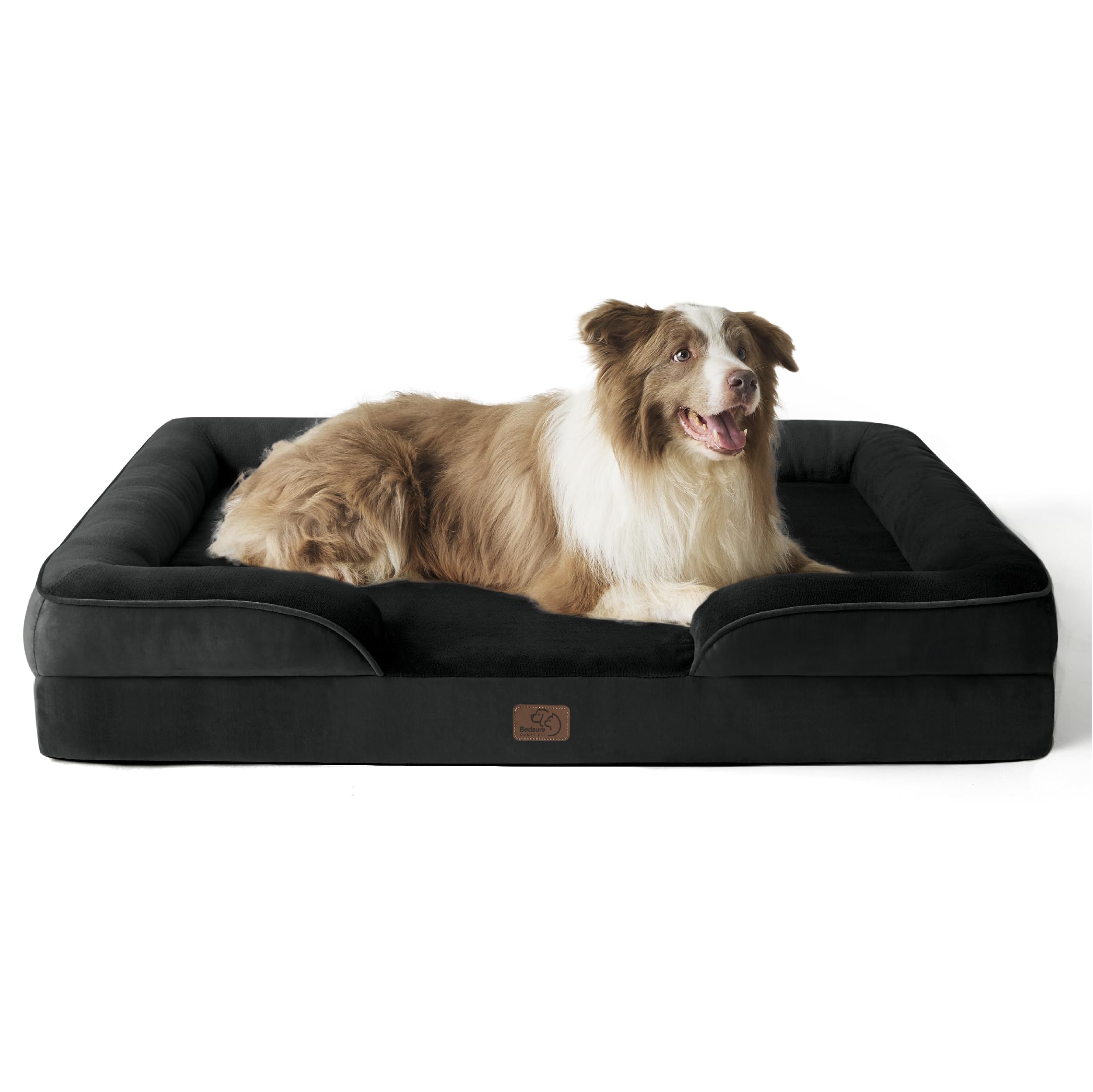 Orthopedic dog bed medium-sized dog - washable small and medium-sized dog cat bed waterproof, comfortable cat sofa, gray, 28 inches