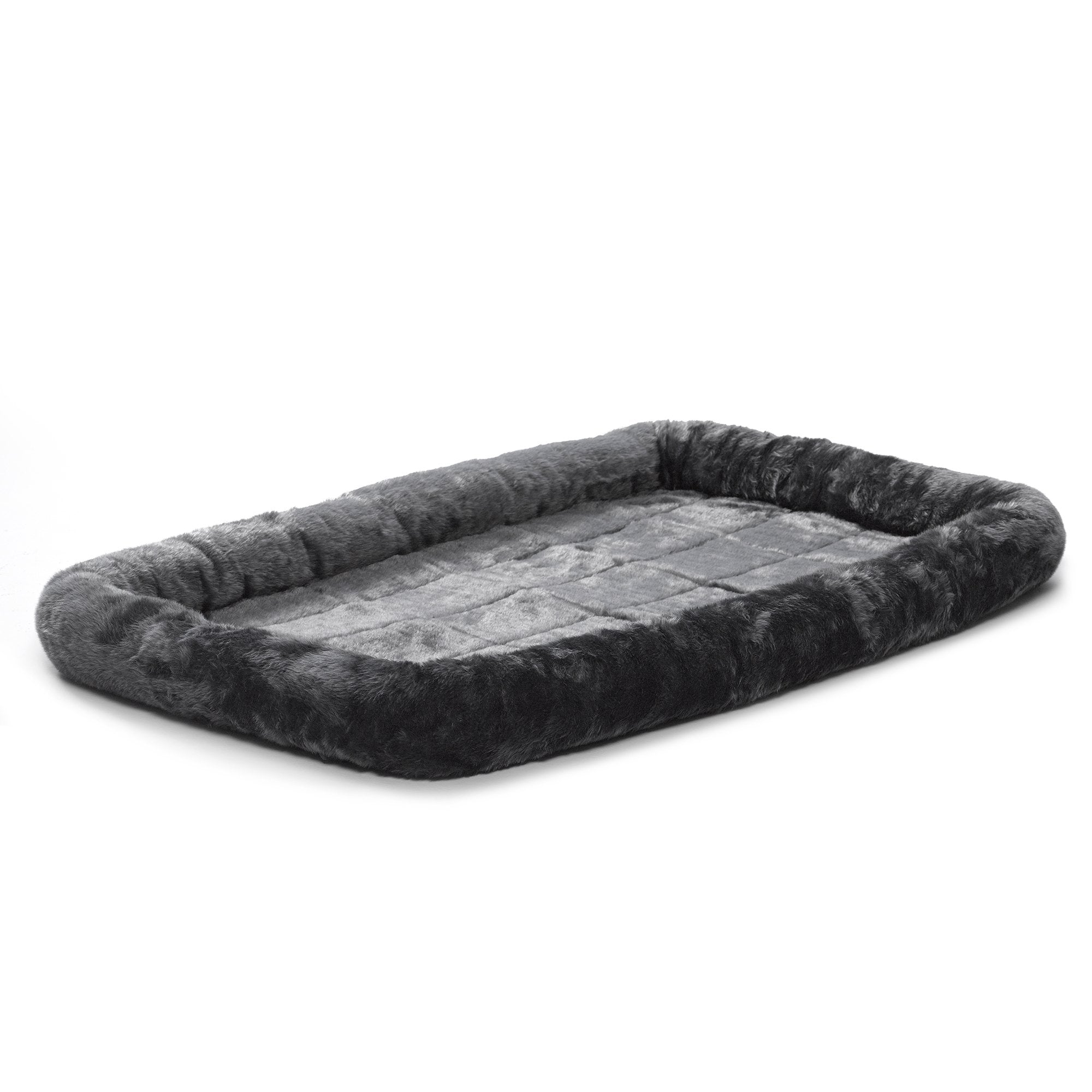 XS Dog Bed - Grey faux fur pad, super soft, suitable for kittens
