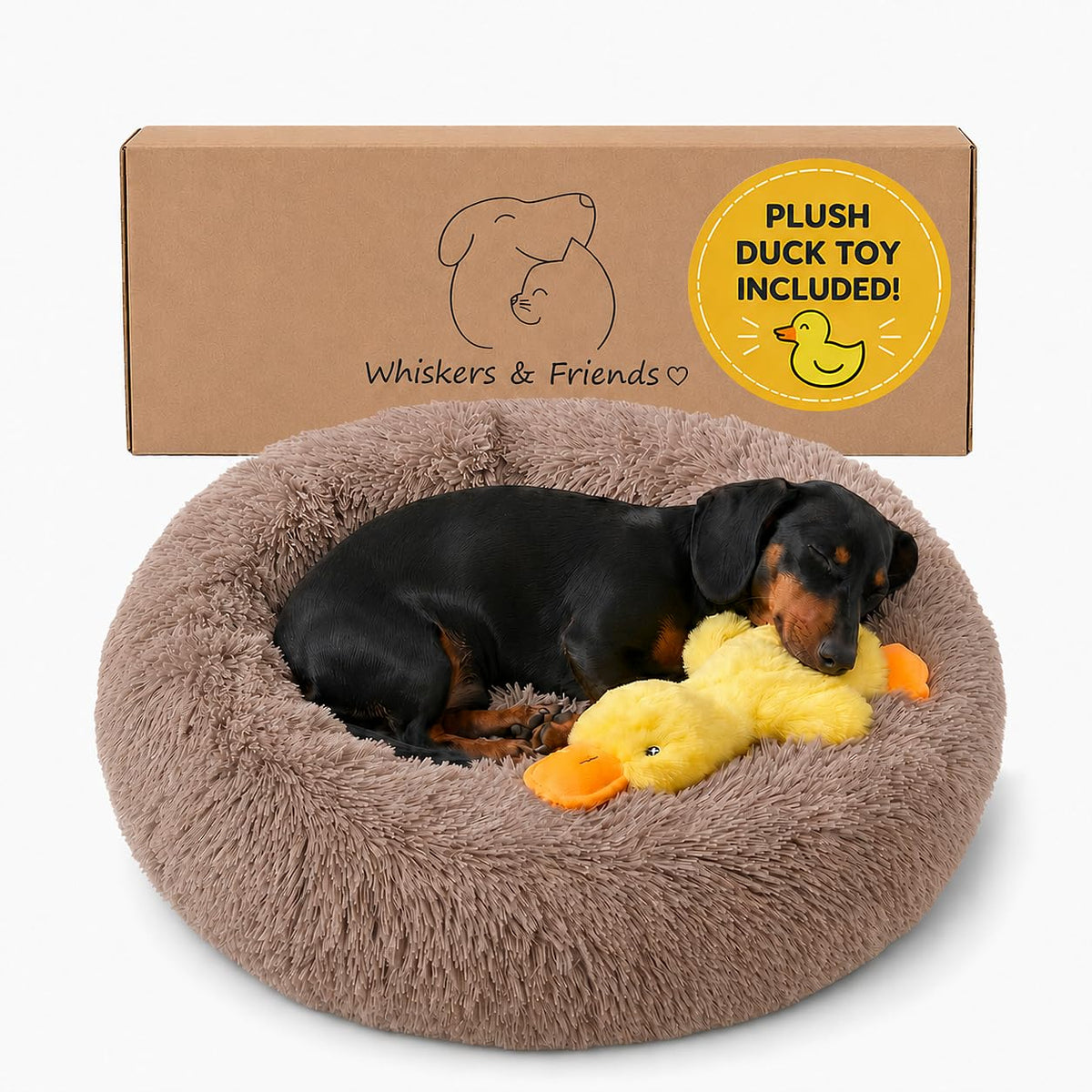 Washable puppy bed - Suitable for correcting small to large cats with soft plush pet beds - Navy gray 20 inches