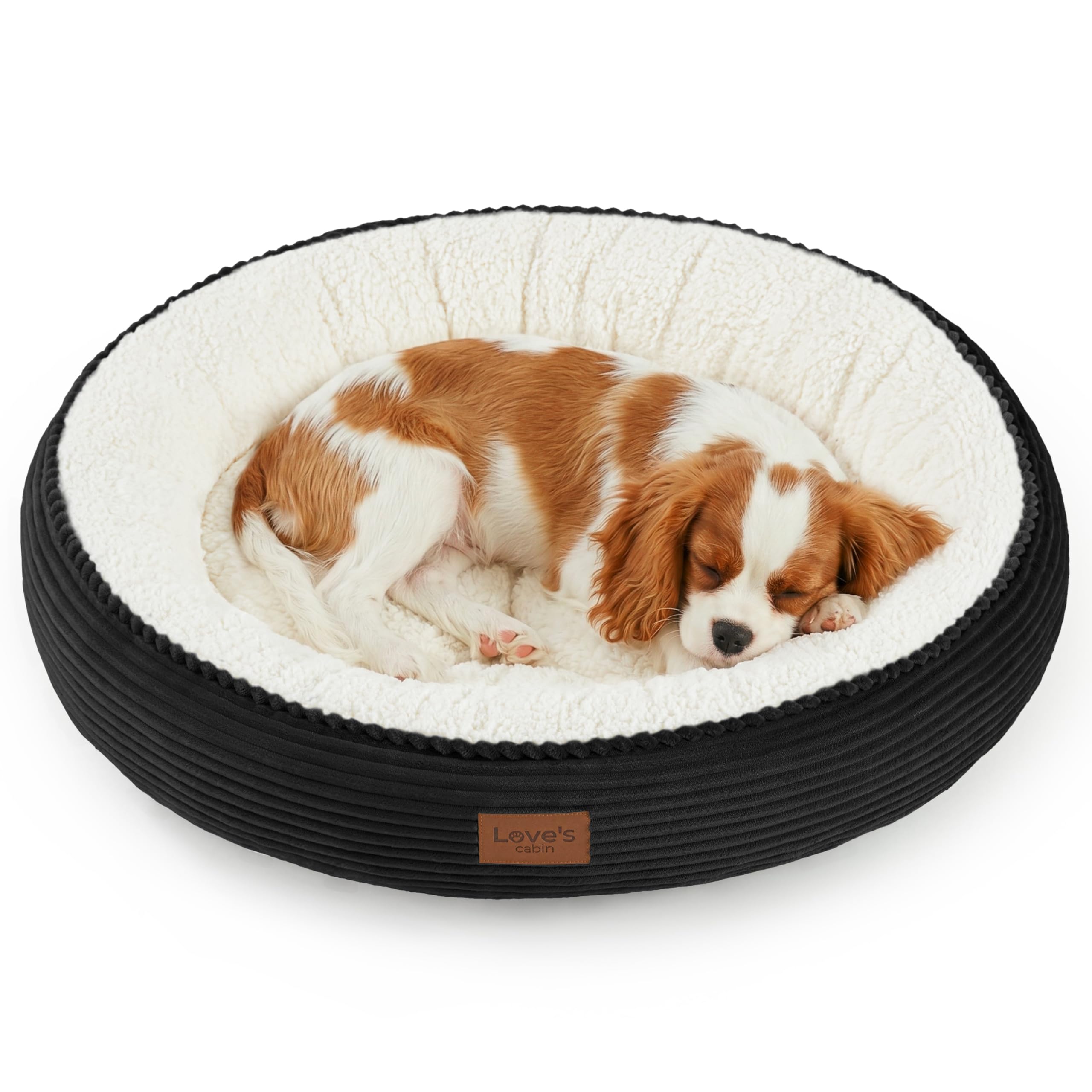 Cabin circular donut cat and dog bed, 20 inch cat and dog bed