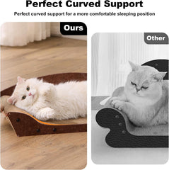 26 inch cardboard cat scratching bed - large orthopedic scratching board for indoor cats