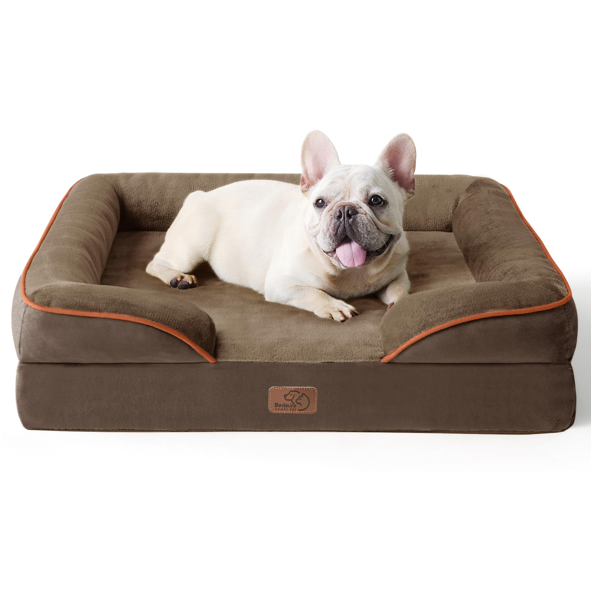 Orthopedic dog bed medium-sized dog - washable small and medium-sized dog cat bed waterproof, comfortable cat sofa, gray, 28 inches