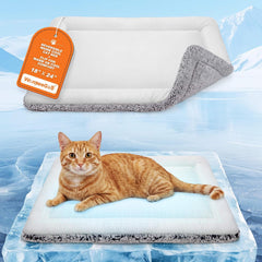 Cat cooling pad, self warming cat bed, suitable for winter warm cat pads and summer cool cat pads for cats and dogs, 18 inches x 24 inches