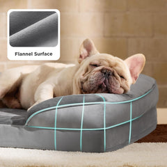 Orthopedic dog bed medium-sized dog - washable small and medium-sized dog cat bed waterproof, comfortable cat sofa, gray, 28 inches