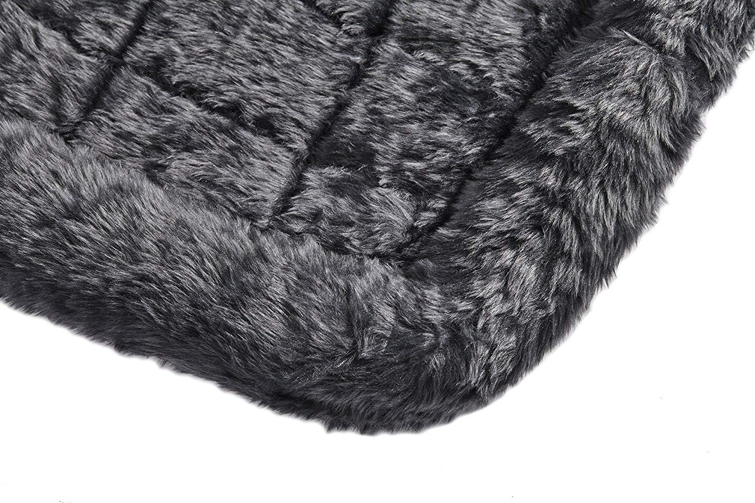 XS Dog Bed - Grey faux fur pad, super soft, suitable for kittens