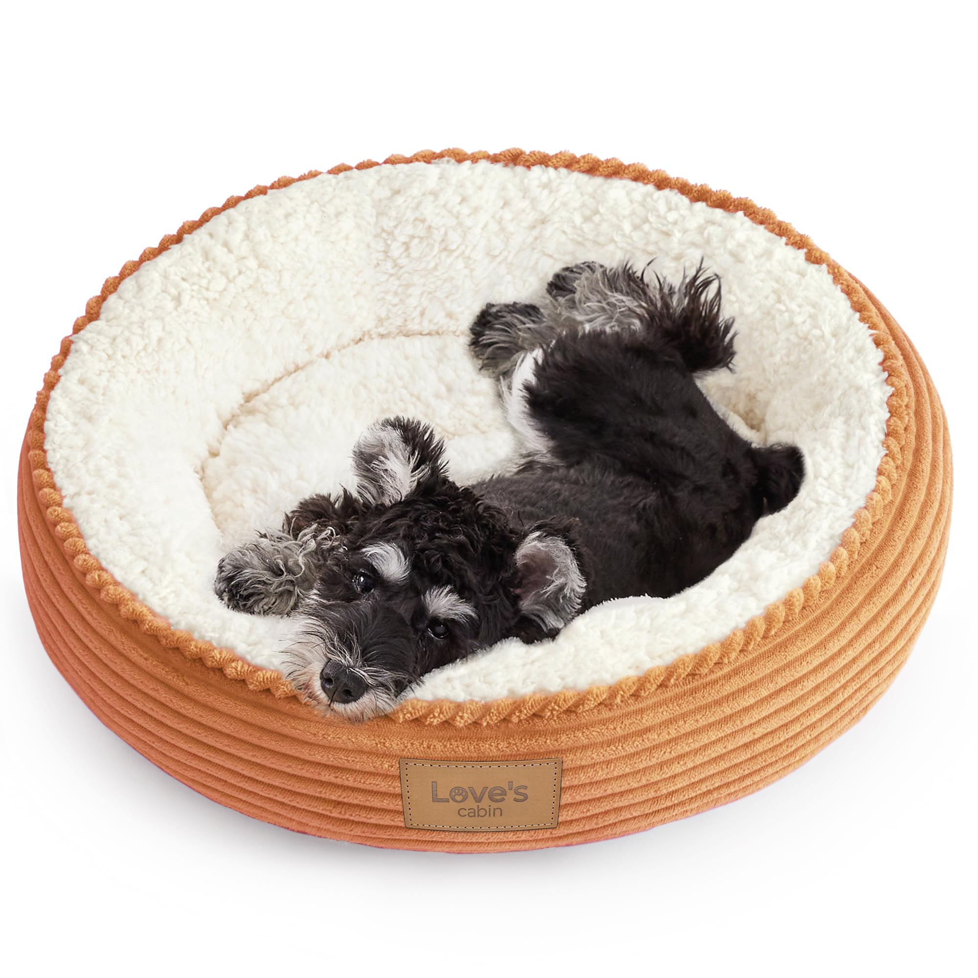 Cabin circular donut cat and dog bed, 20 inch cat and dog bed