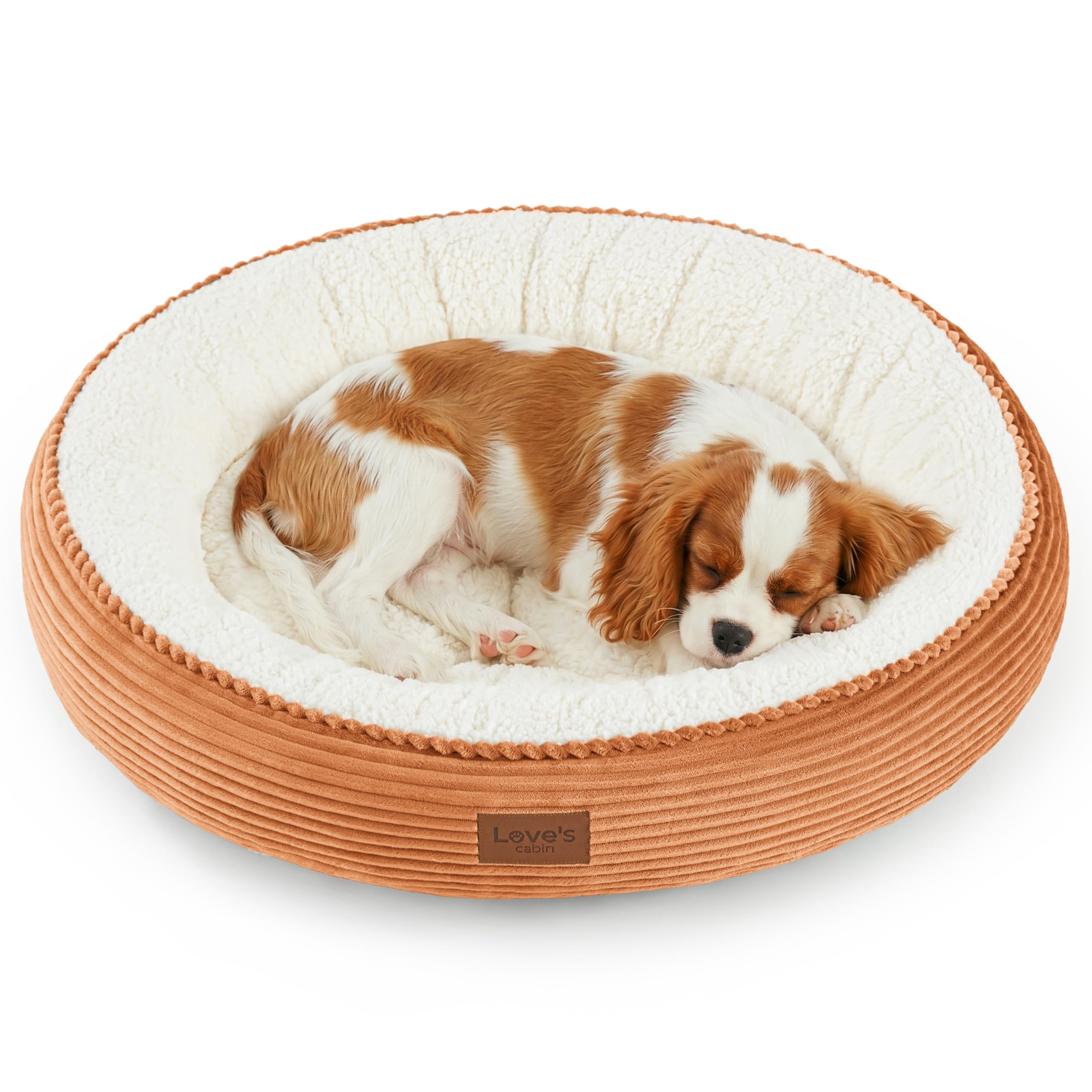 Cabin circular donut cat and dog bed, 20 inch cat and dog bed