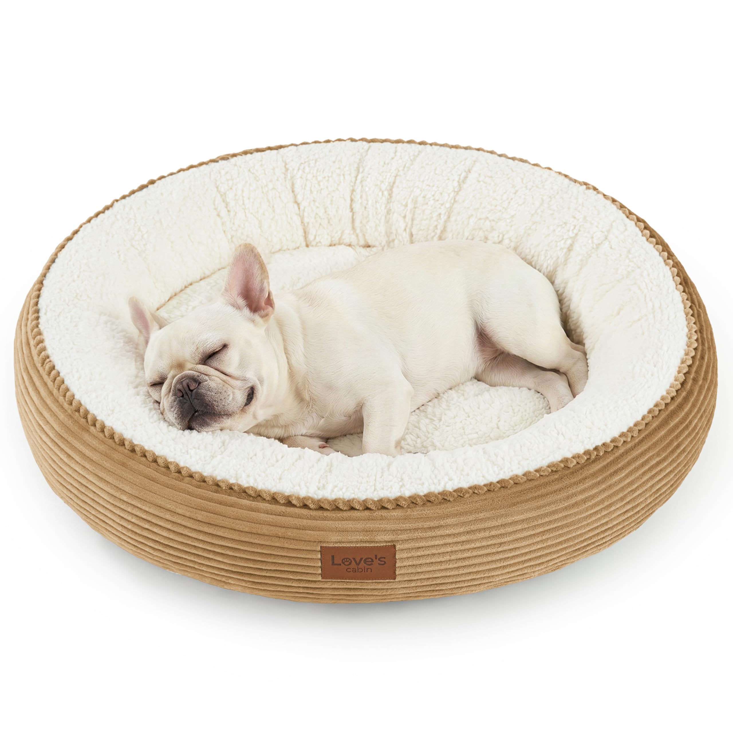 Cabin circular donut cat and dog bed, 20 inch cat and dog bed