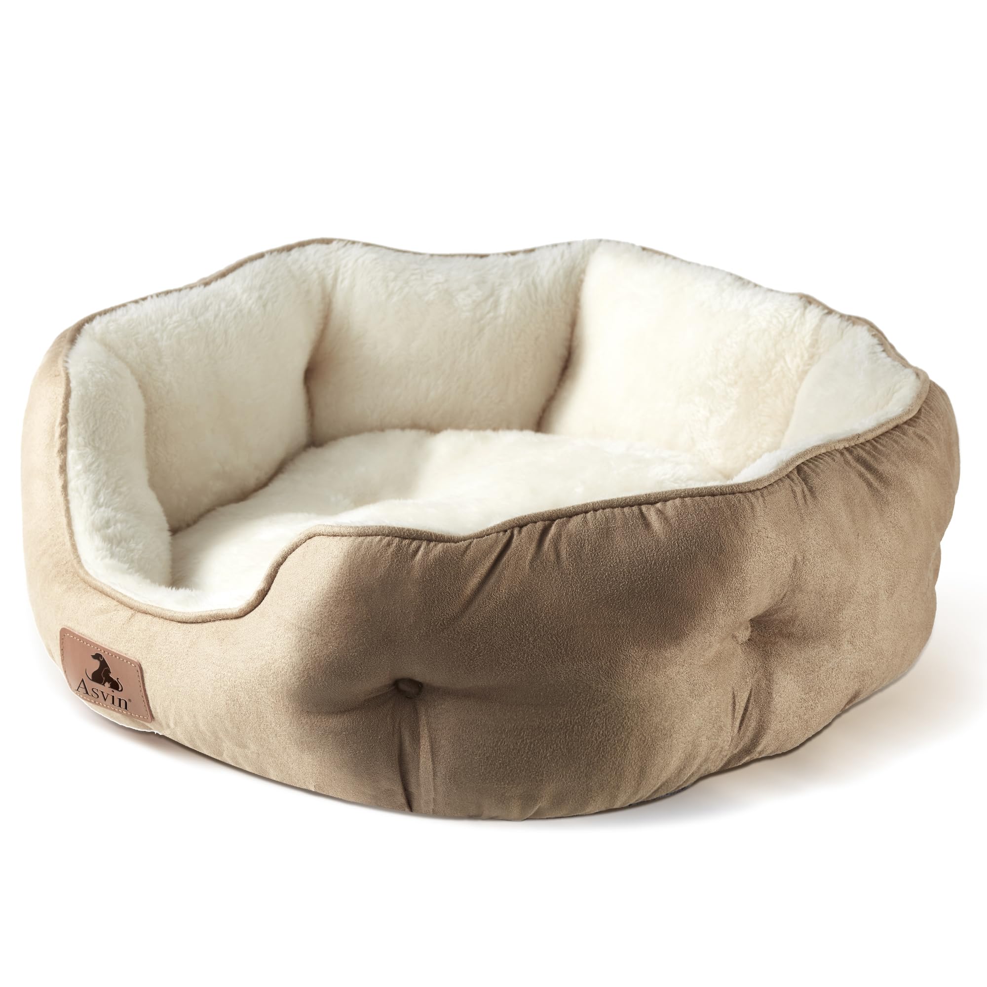 Puppy bed, indoor cat bed, pet bed for puppies and kittens, gray, 20 inches