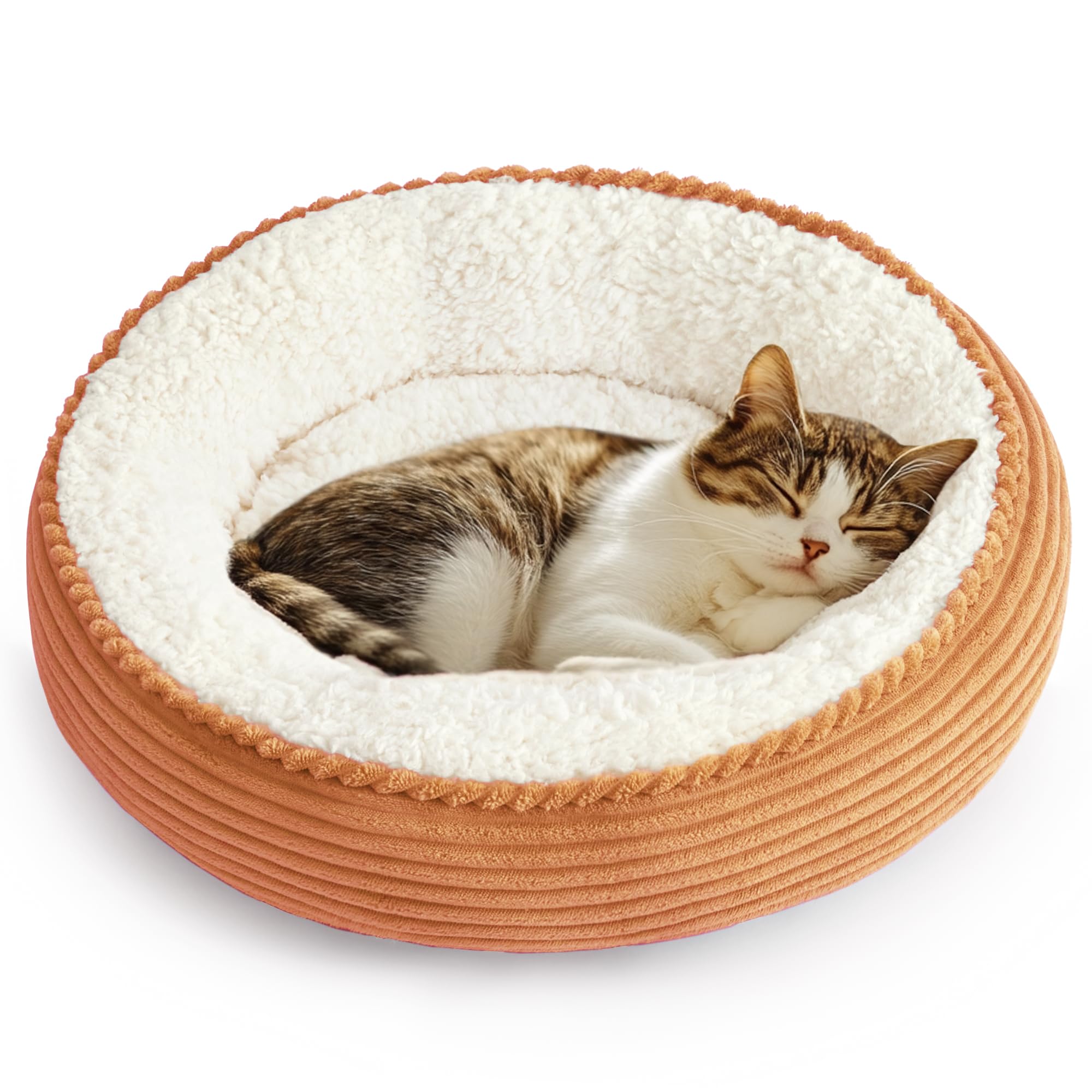 Cabin circular donut cat and dog bed, 20 inch cat and dog bed