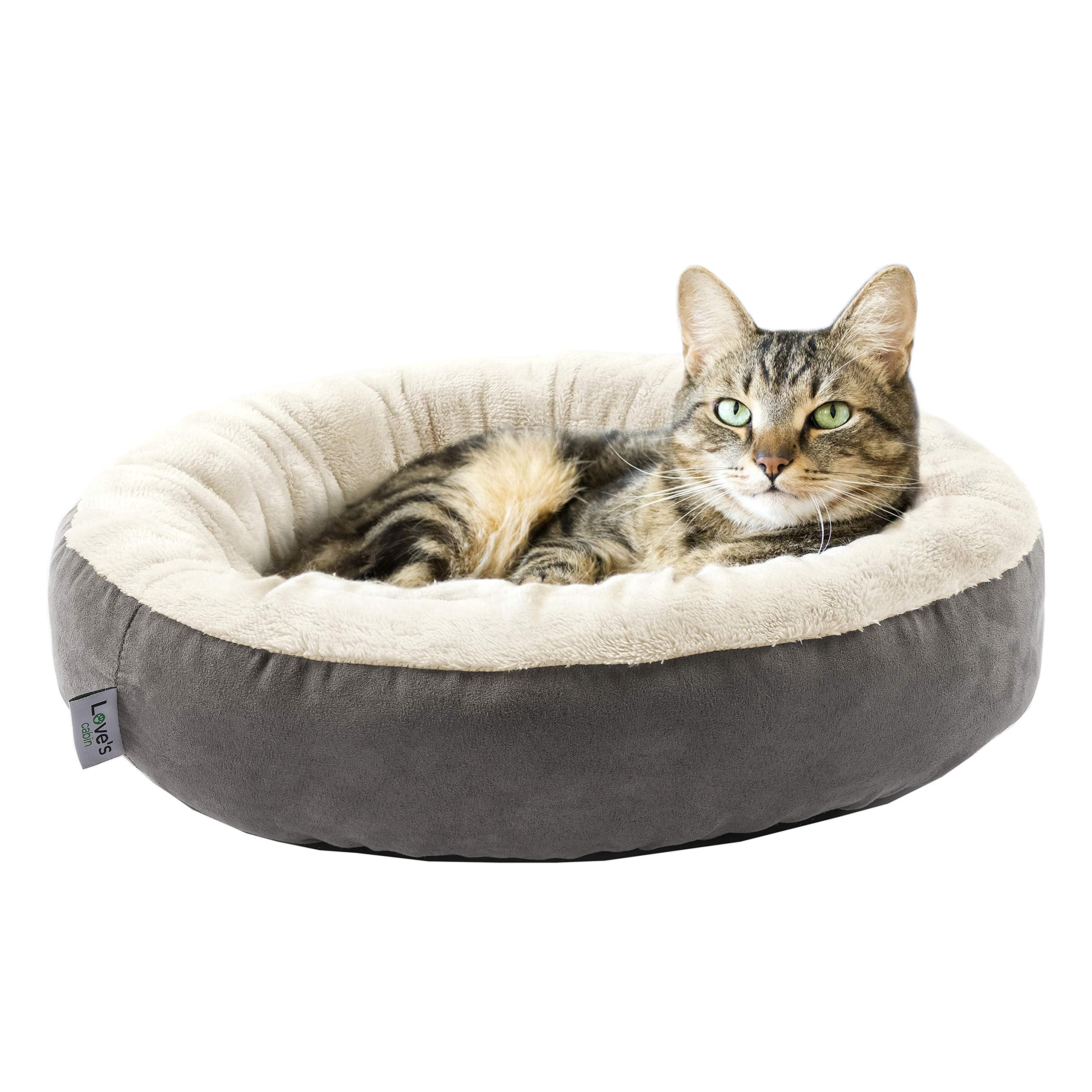 Cabin circular donut cat and dog bed, 20 inch cat and dog bed